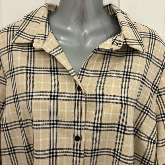 MSCH Copenhagen Plaid Button-Down Shirt, Sz M - Picture 2 of 8
